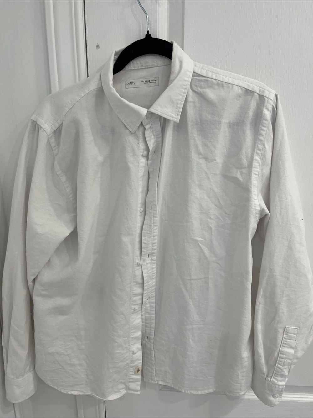 Zara boys white Button-Down Shirt